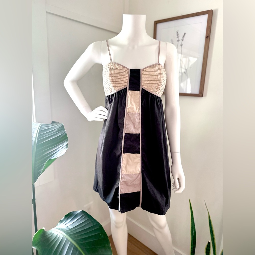 Lilka Anthropologie Paint the Night Colorblock Dress Size S